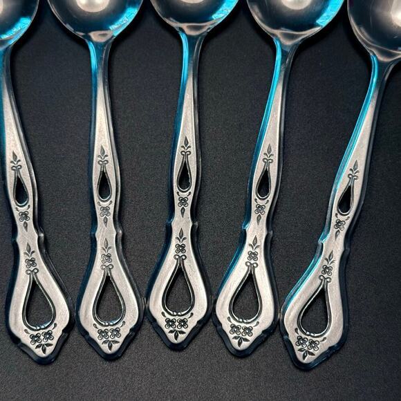 Set of 5 ROGERS VTG. Autumn Ballad (Stainless)
Place/Oval Soup Tablespoons KOREA - Picture 4 of 5